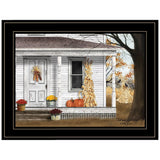 Autumn Greetings 2 Black Framed Print Wall Art - Homeroots