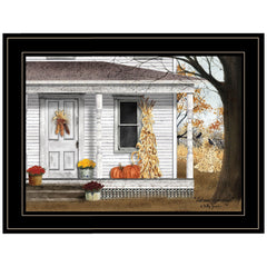 Autumn Greetings 2 Black Framed Print Wall Art - Homeroots