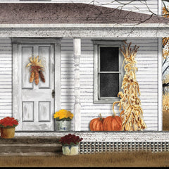 Autumn Greetings 2 Black Framed Print Wall Art - Homeroots