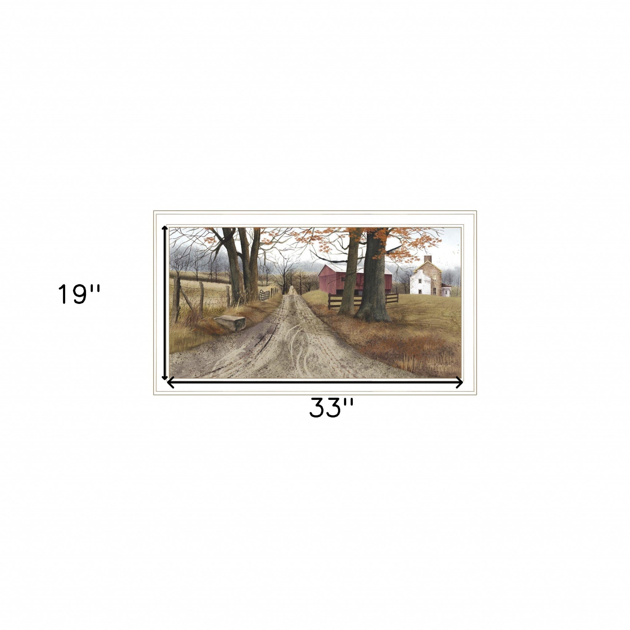 The Road Home 8 White Framed Print Wall Art - Homeroots