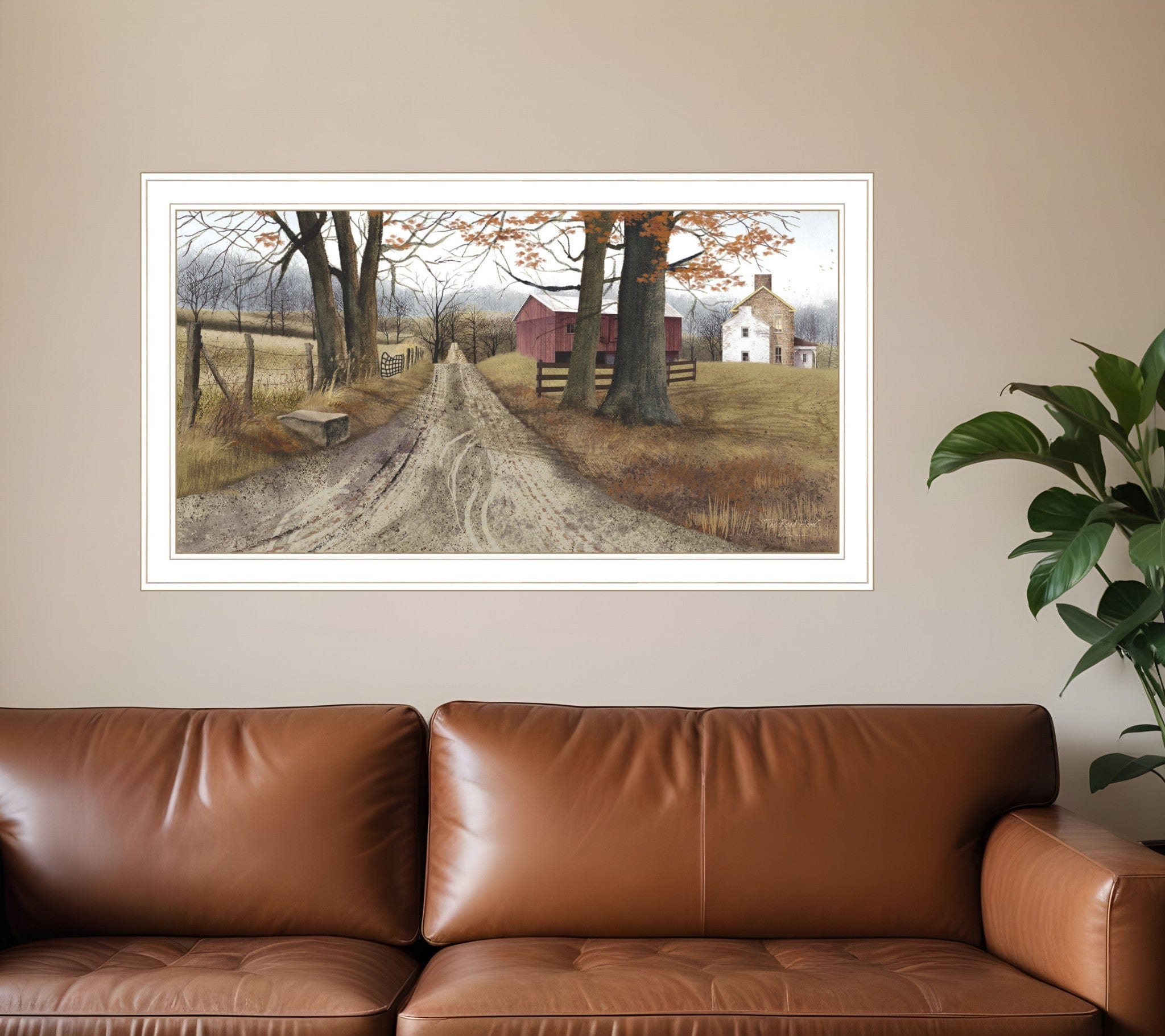 The Road Home 8 White Framed Print Wall Art - Homeroots