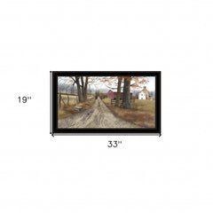 The Road Home 9 Black Framed Print Wall Art - Homeroots