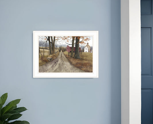 The Road Home 1 White Framed Print Wall Art - Homeroots
