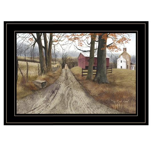 The Road Home 3 Black Framed Print Wall Art - Homeroots