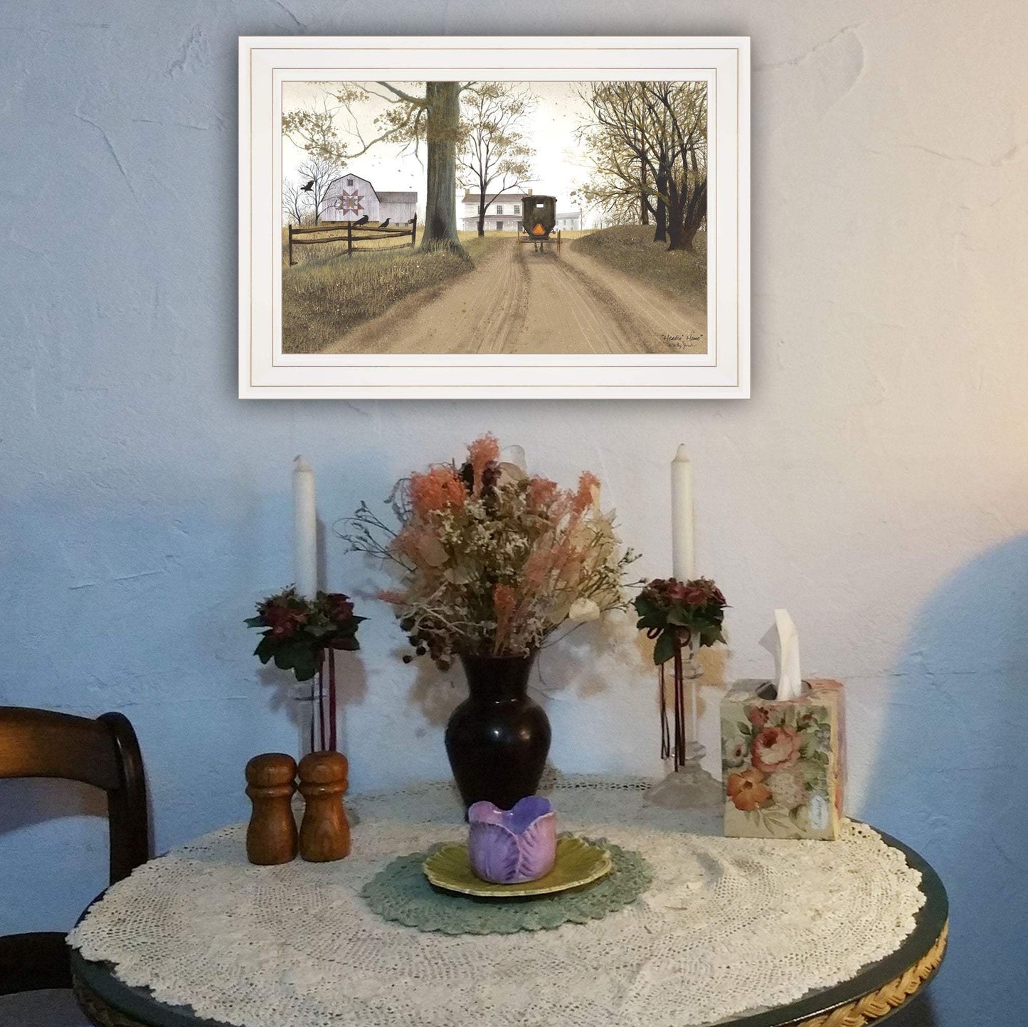 Headin Home 1 White Framed Print Wall Art - Homeroots - Flyclothing LLC