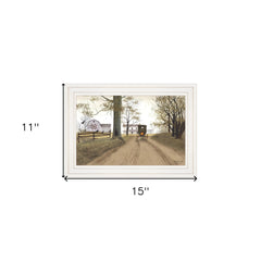 Headin Home 1 White Framed Print Wall Art - Homeroots