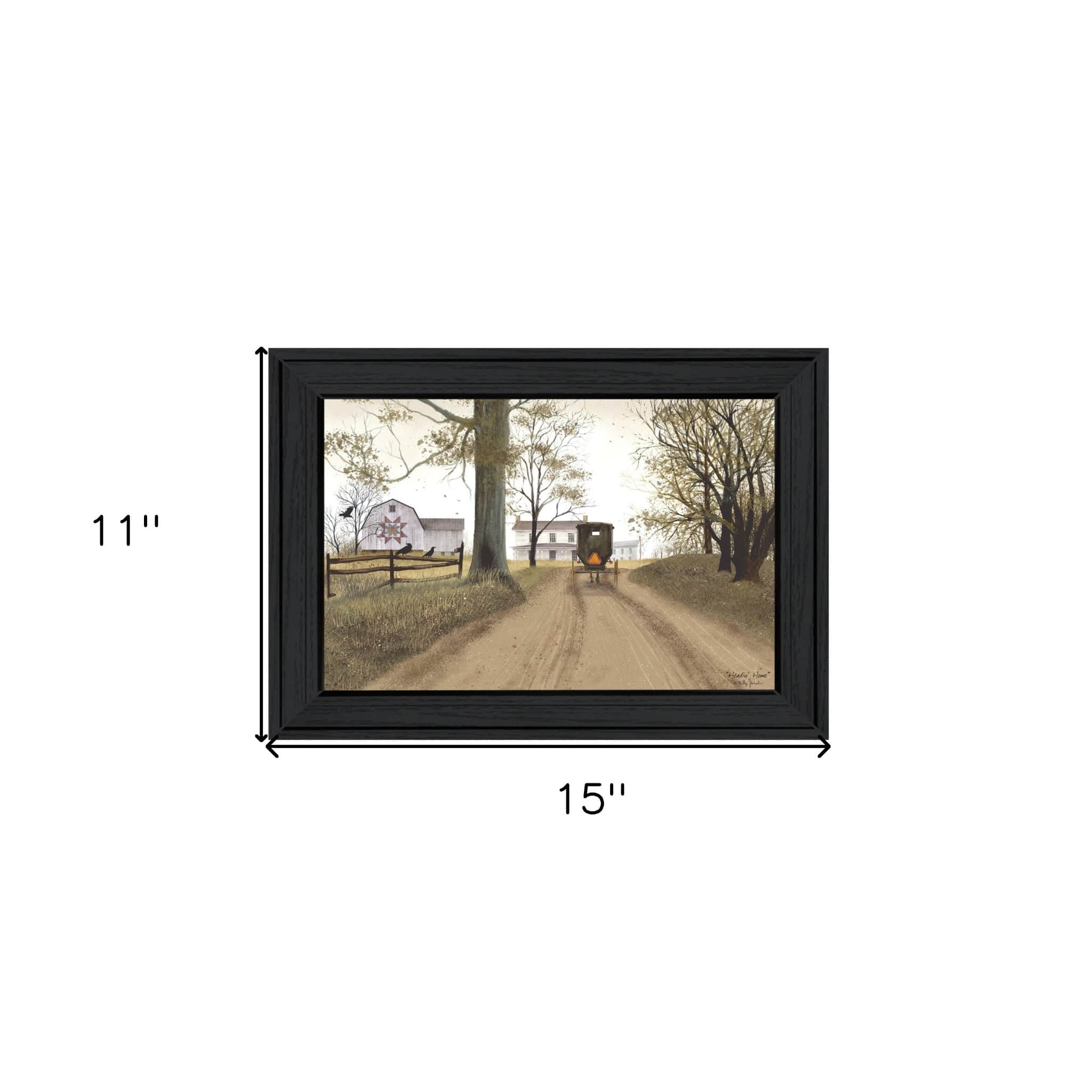 Headin Home 2 Black Framed Print Wall Art - Homeroots