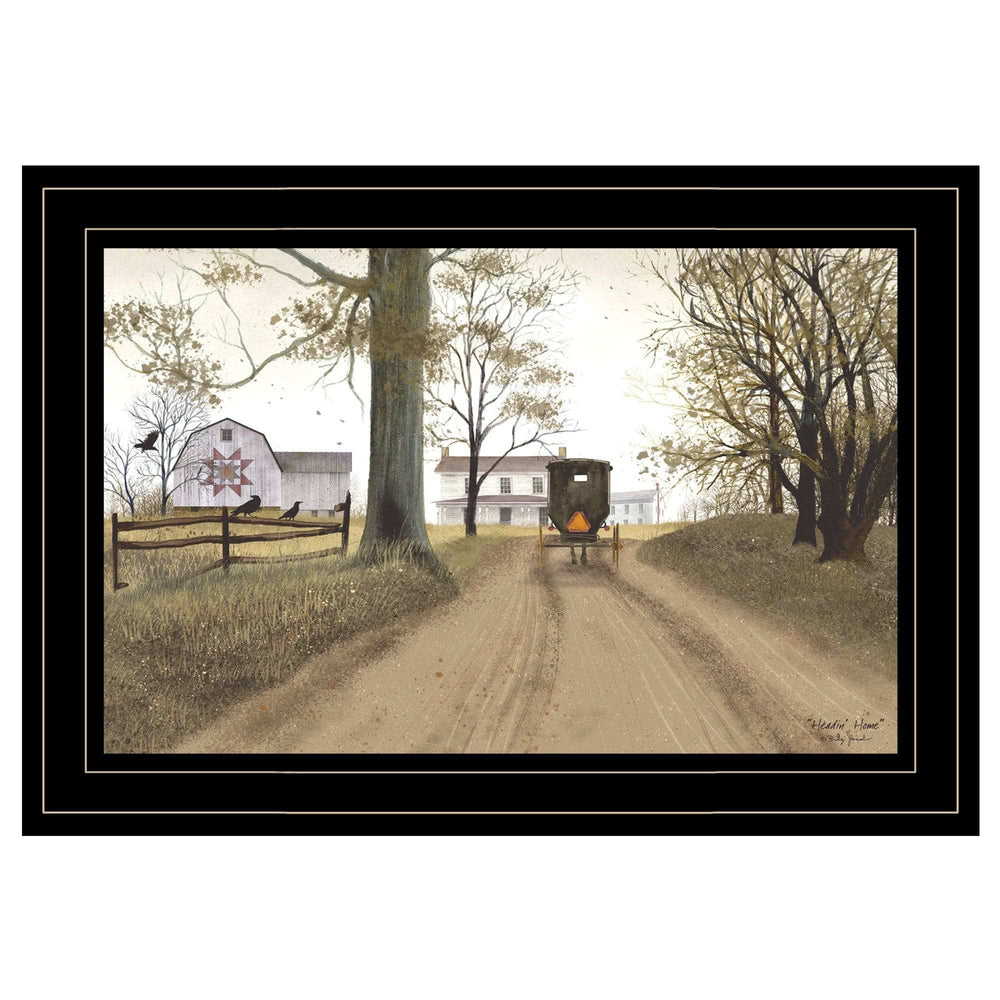 Headin Home 3 Black Framed Print Wall Art - Homeroots - Flyclothing LLC