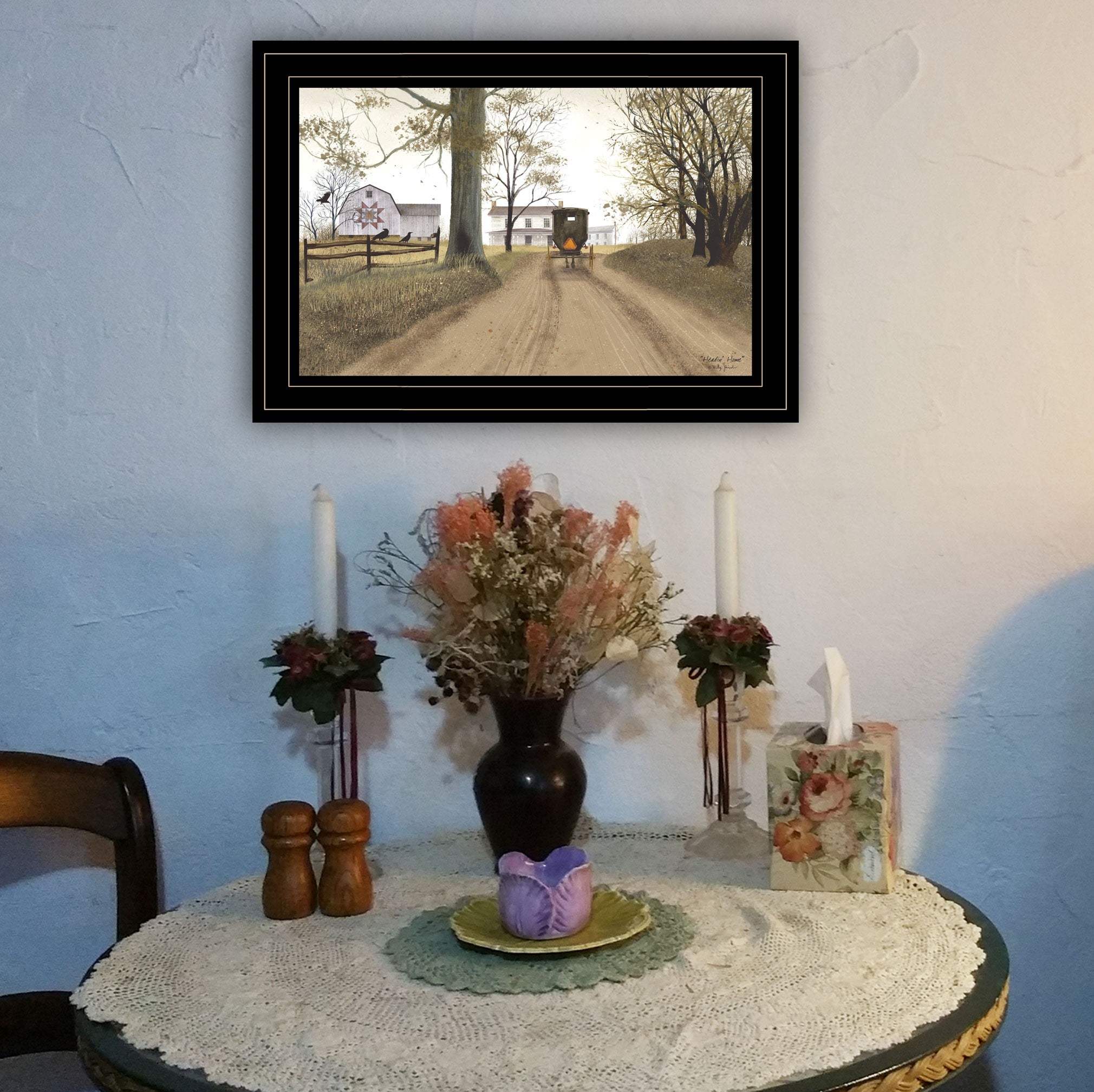 Headin Home 3 Black Framed Print Wall Art - Homeroots - Flyclothing LLC