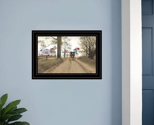 Headin Home 3 Black Framed Print Wall Art - Homeroots