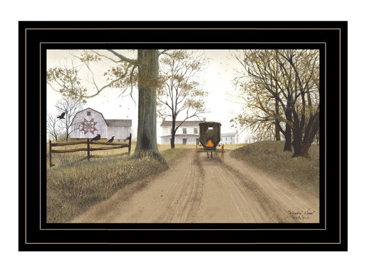Headin Home 3 Black Framed Print Wall Art - Homeroots