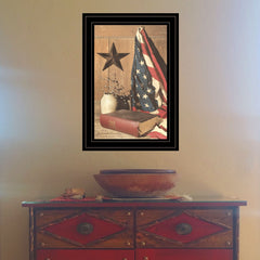 God and Country 3 Black Framed Print Wall Art - Homeroots