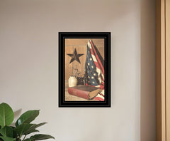 God and Country 3 Black Framed Print Wall Art - Homeroots