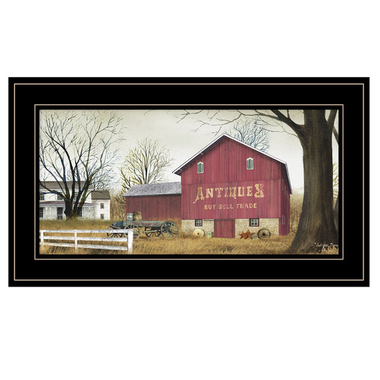 Antique Barn 6 Black Framed Print Wall Art - Homeroots