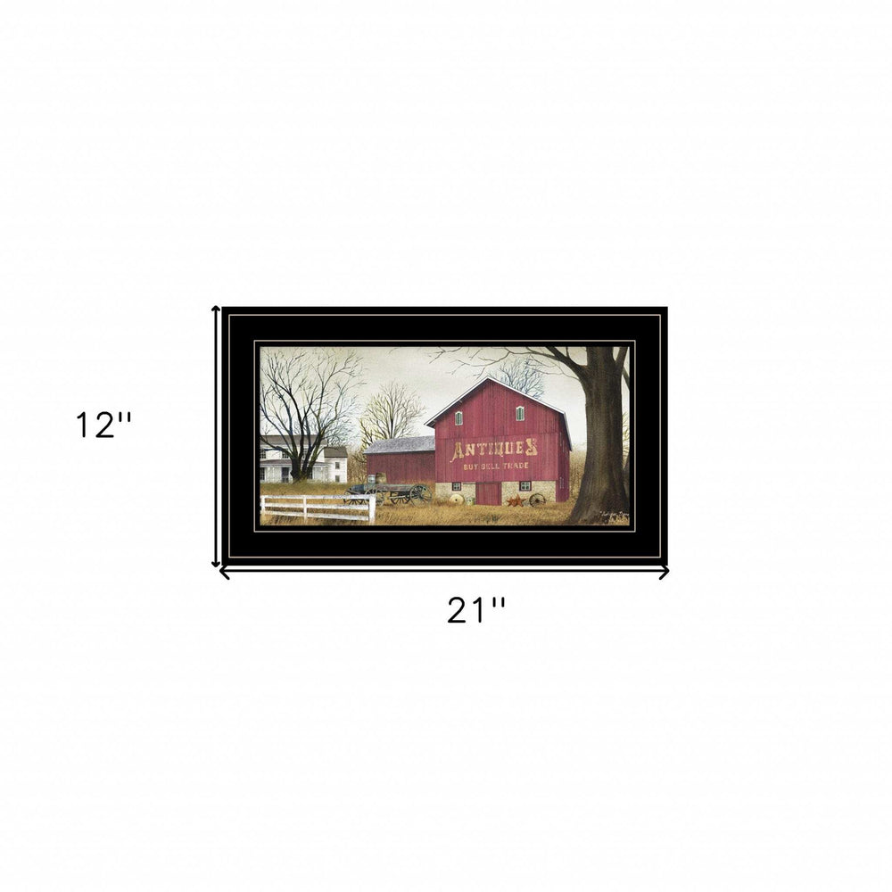 Antique Barn 6 Black Framed Print Wall Art - Homeroots - Flyclothing LLC