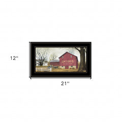 Antique Barn 6 Black Framed Print Wall Art - Homeroots