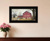 Antique Barn 6 Black Framed Print Wall Art - Homeroots