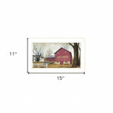 Antique Barn 1 White Framed Print Wall Art - Homeroots - Flyclothing LLC