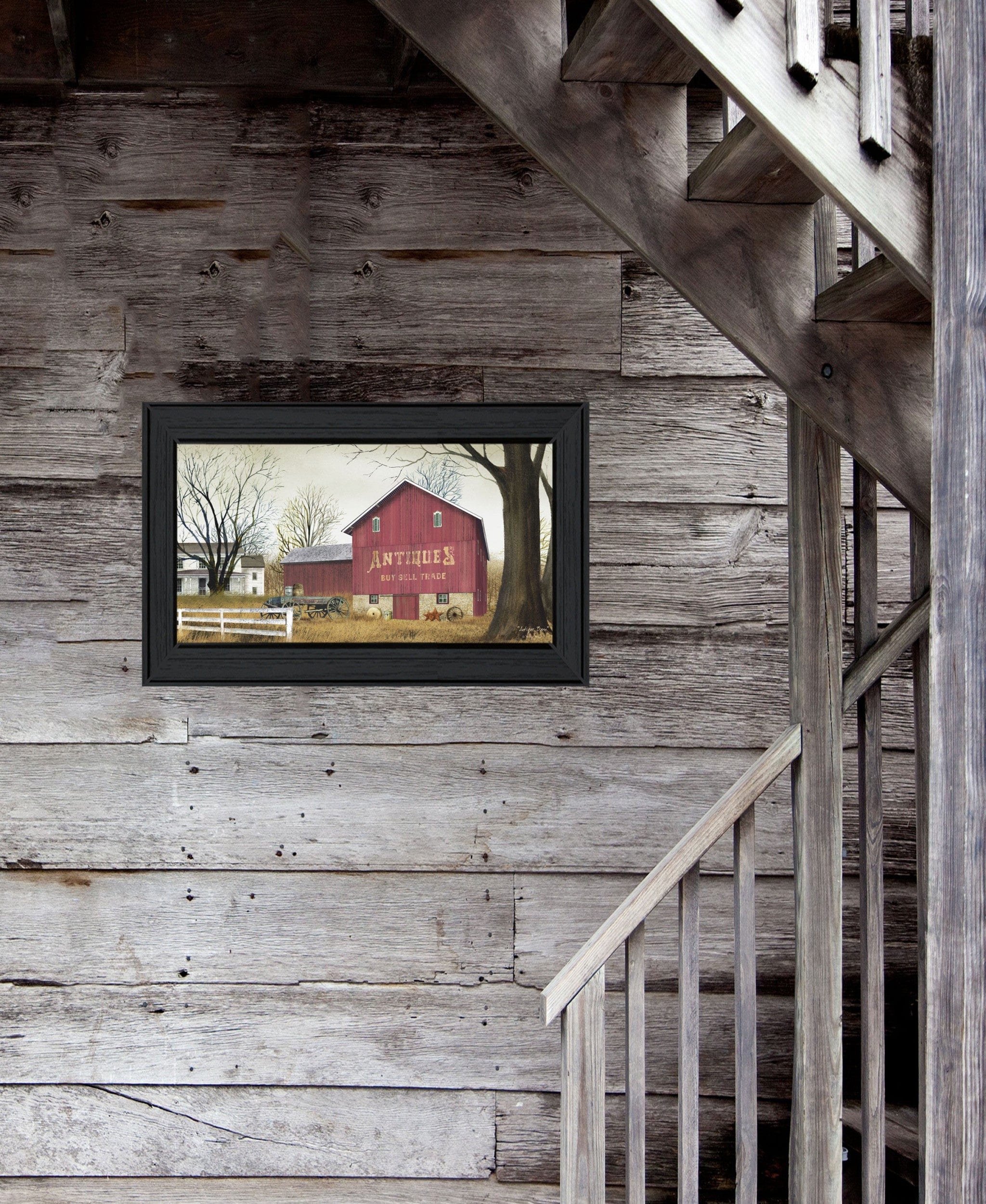 Antique Barn 2 Black Framed Print Wall Art - Homeroots