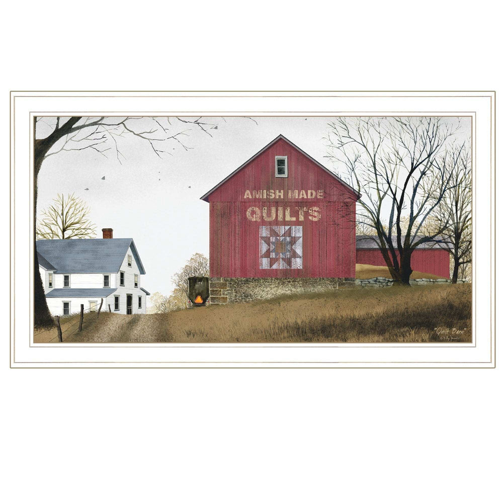 The Quilt Barn 4 White Framed Print Wall Art - Homeroots - Flyclothing LLC