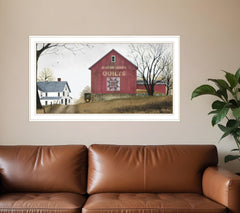The Quilt Barn 4 White Framed Print Wall Art - Homeroots