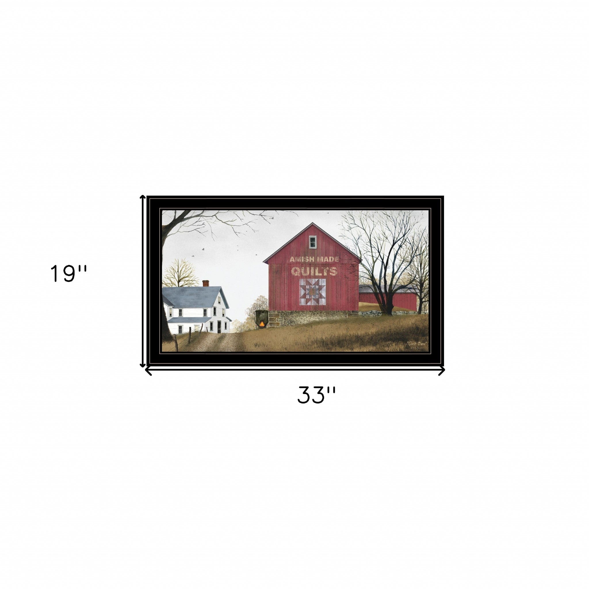 The Quilt Barn 5 Black Framed Print Wall Art - Homeroots