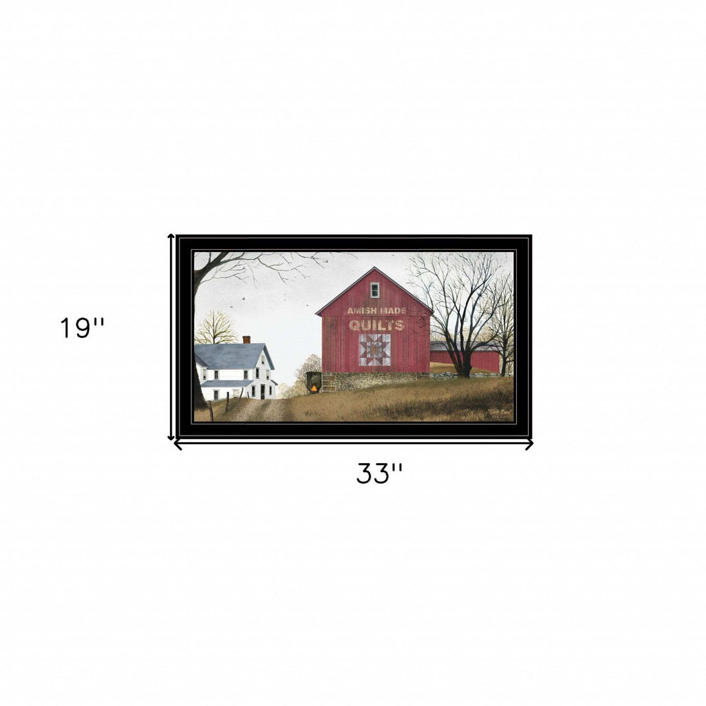 The Quilt Barn 5 Black Framed Print Wall Art - Homeroots - Flyclothing LLC