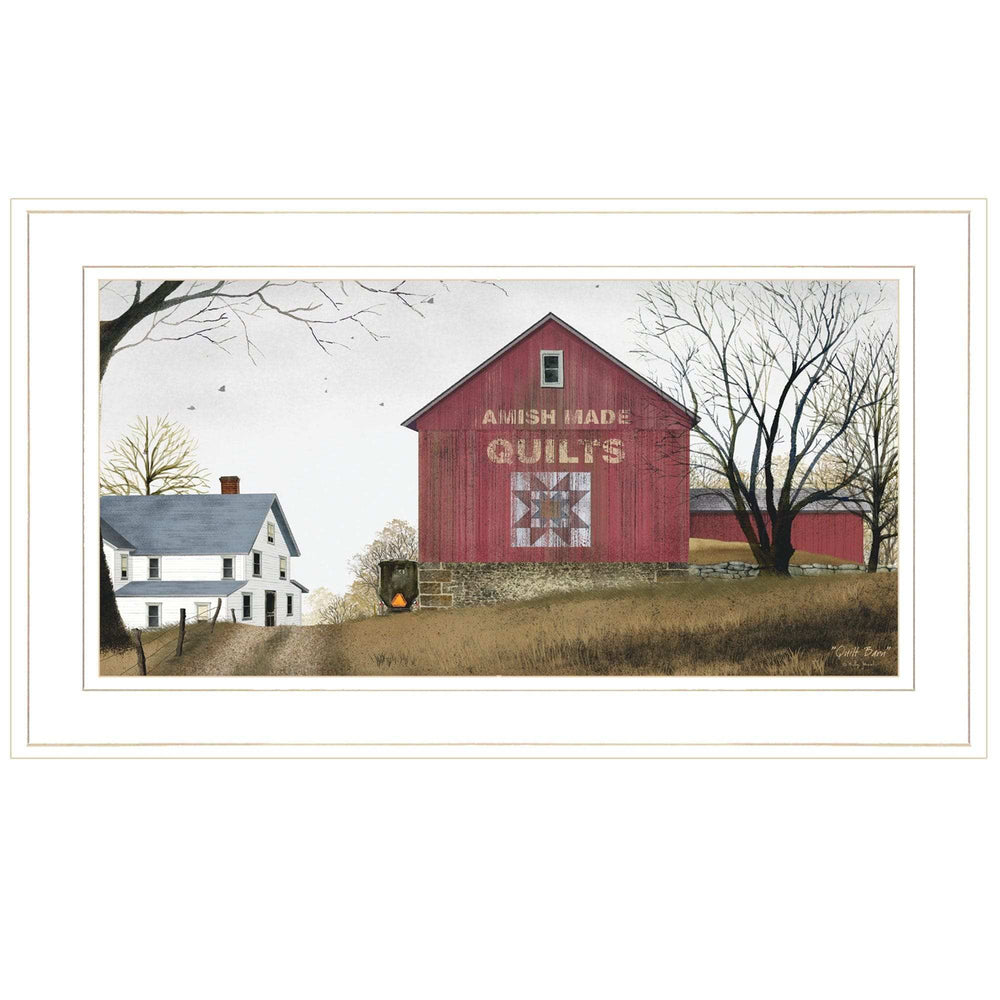 The Quilt Barn 2 White Framed Print Wall Art - Homeroots - Flyclothing LLC