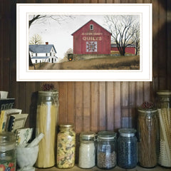 The Quilt Barn 2 White Framed Print Wall Art - Homeroots
