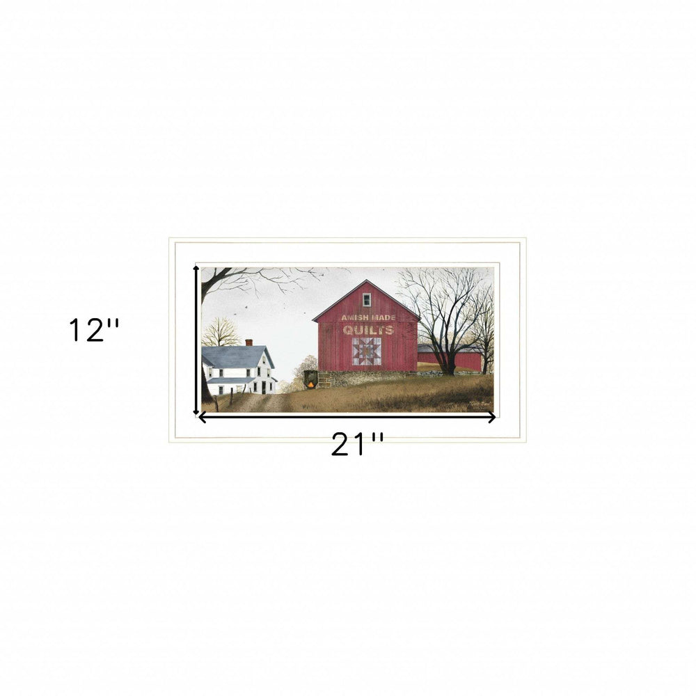 The Quilt Barn 2 White Framed Print Wall Art - Homeroots - Flyclothing LLC