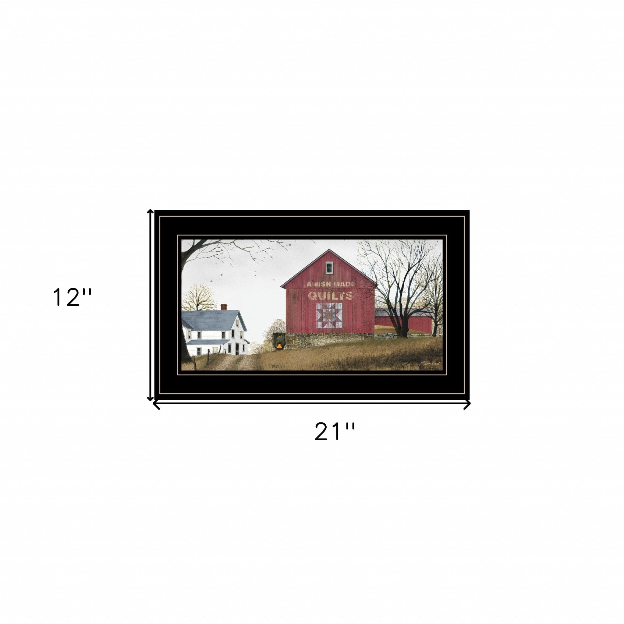 The Quilt Barn 3 Black Framed Print Wall Art - Homeroots