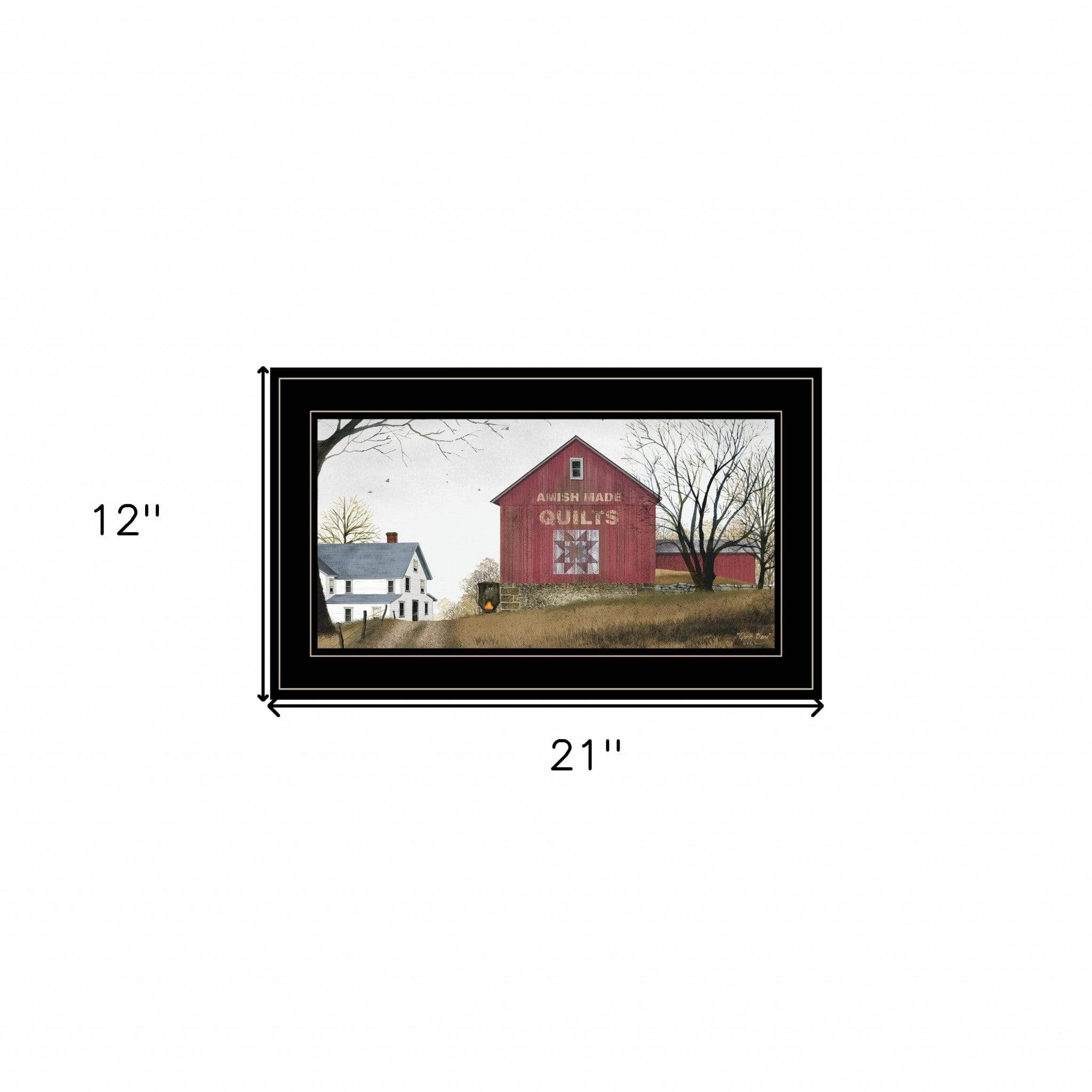 The Quilt Barn 3 Black Framed Print Wall Art - Homeroots - Flyclothing LLC