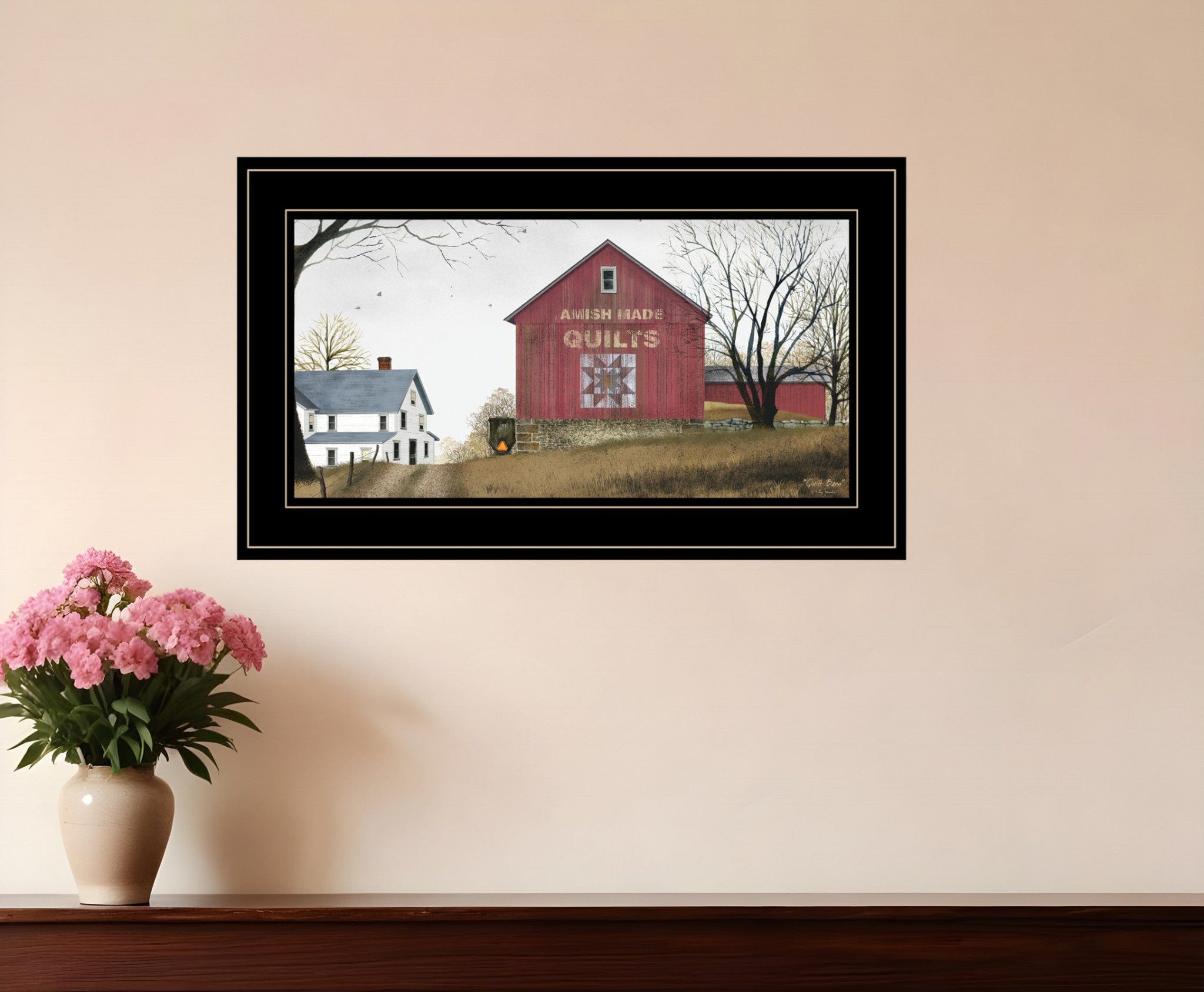 The Quilt Barn 3 Black Framed Print Wall Art - Homeroots