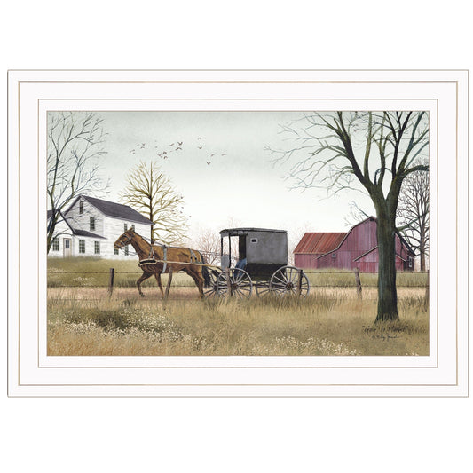 Goin to Market 1 White Framed Print Wall Art - Homeroots