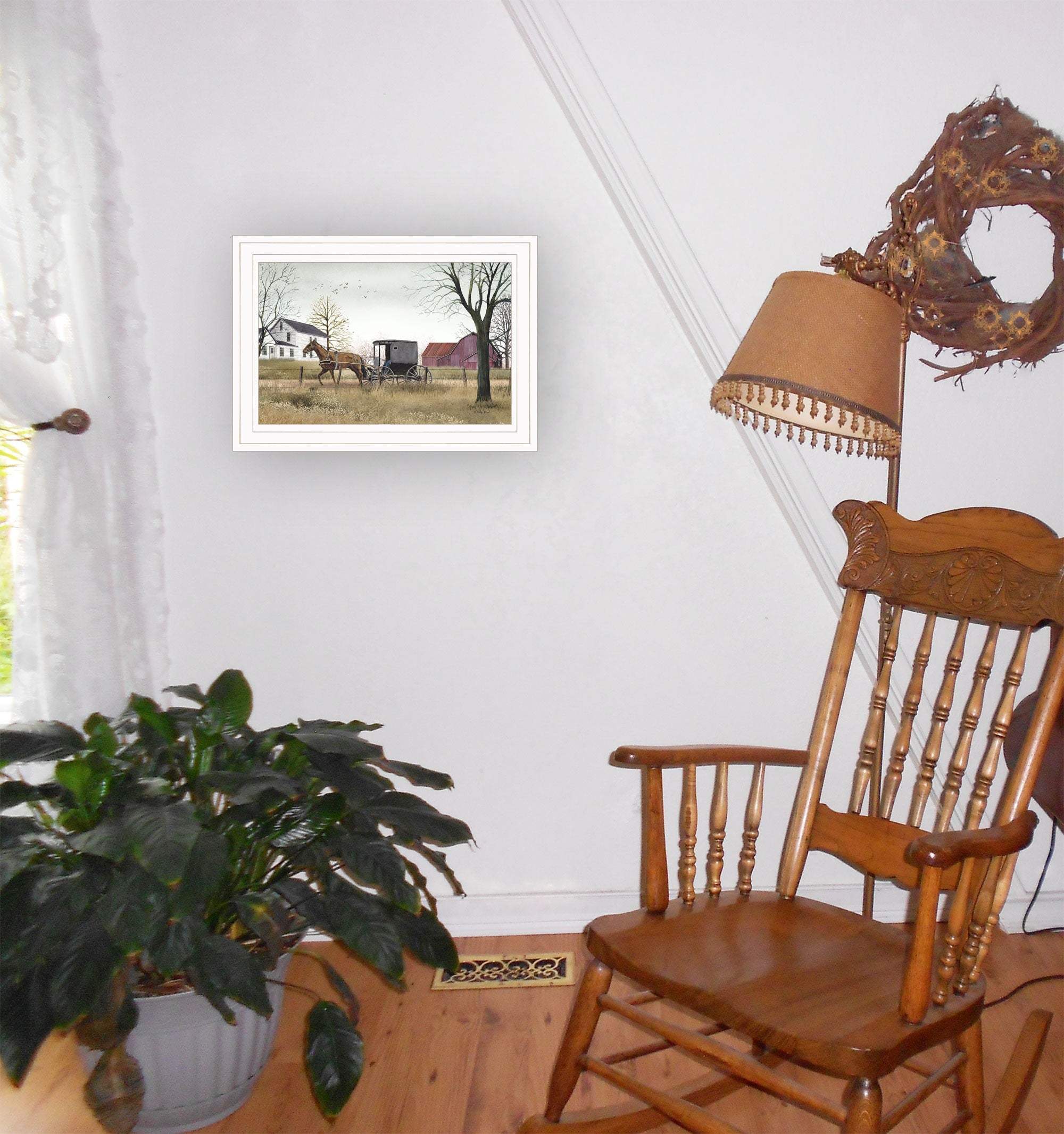 Goin to Market 1 White Framed Print Wall Art - Homeroots - Flyclothing LLC