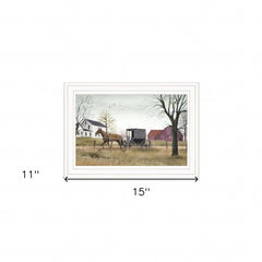 Goin to Market 1 White Framed Print Wall Art - Homeroots