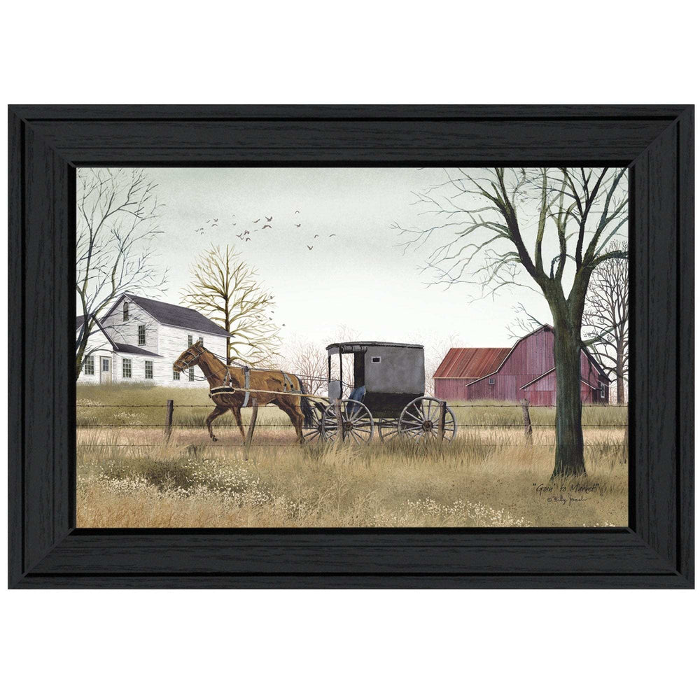 Goin to Market 2 Black Framed Print Wall Art - Homeroots - Flyclothing LLC
