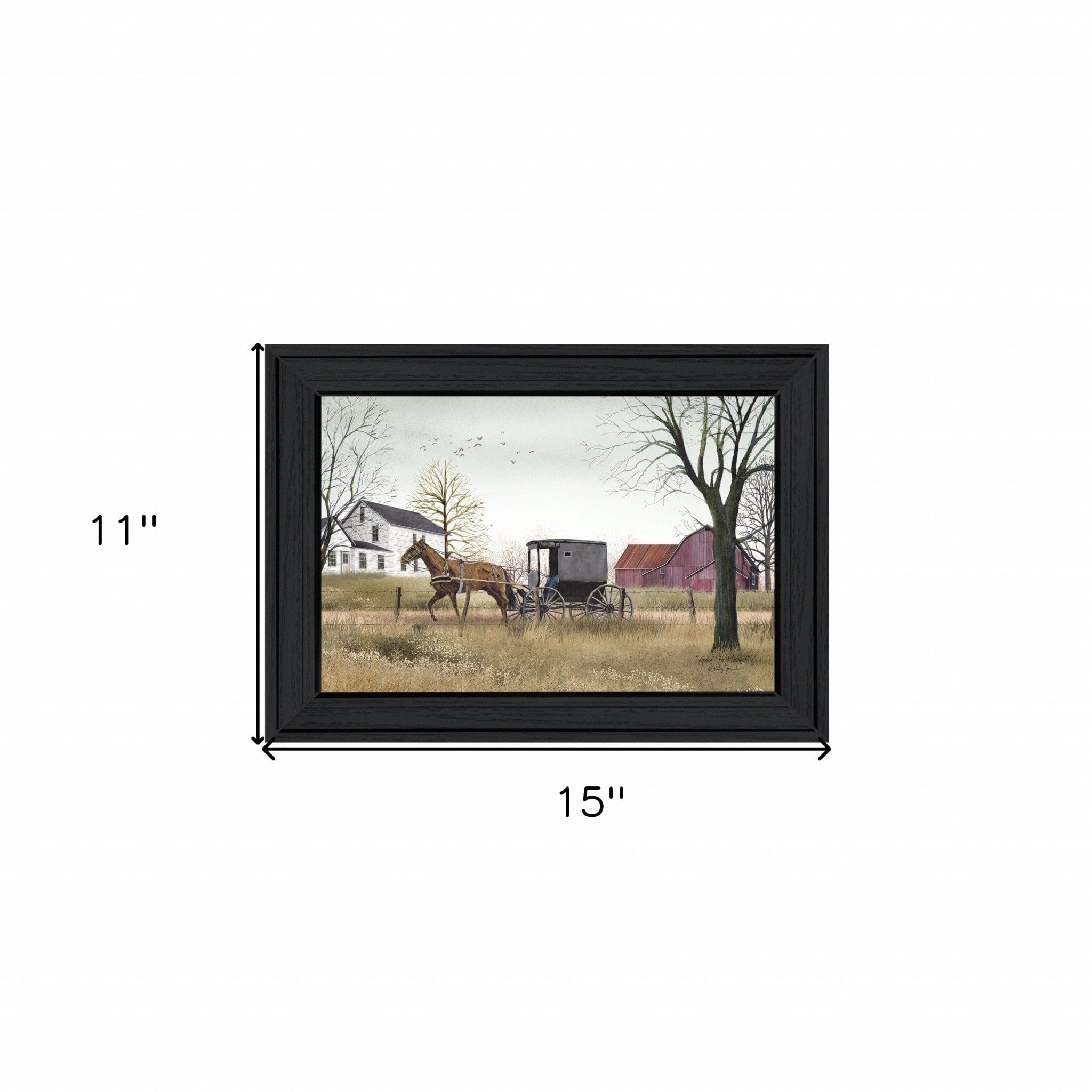 Goin to Market 2 Black Framed Print Wall Art - Homeroots