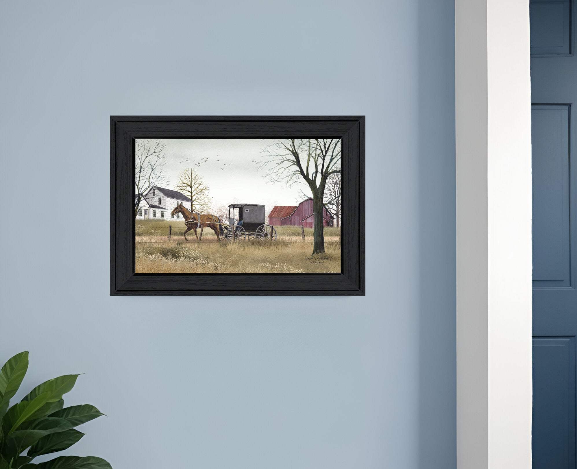Goin to Market 2 Black Framed Print Wall Art - Homeroots - Flyclothing LLC
