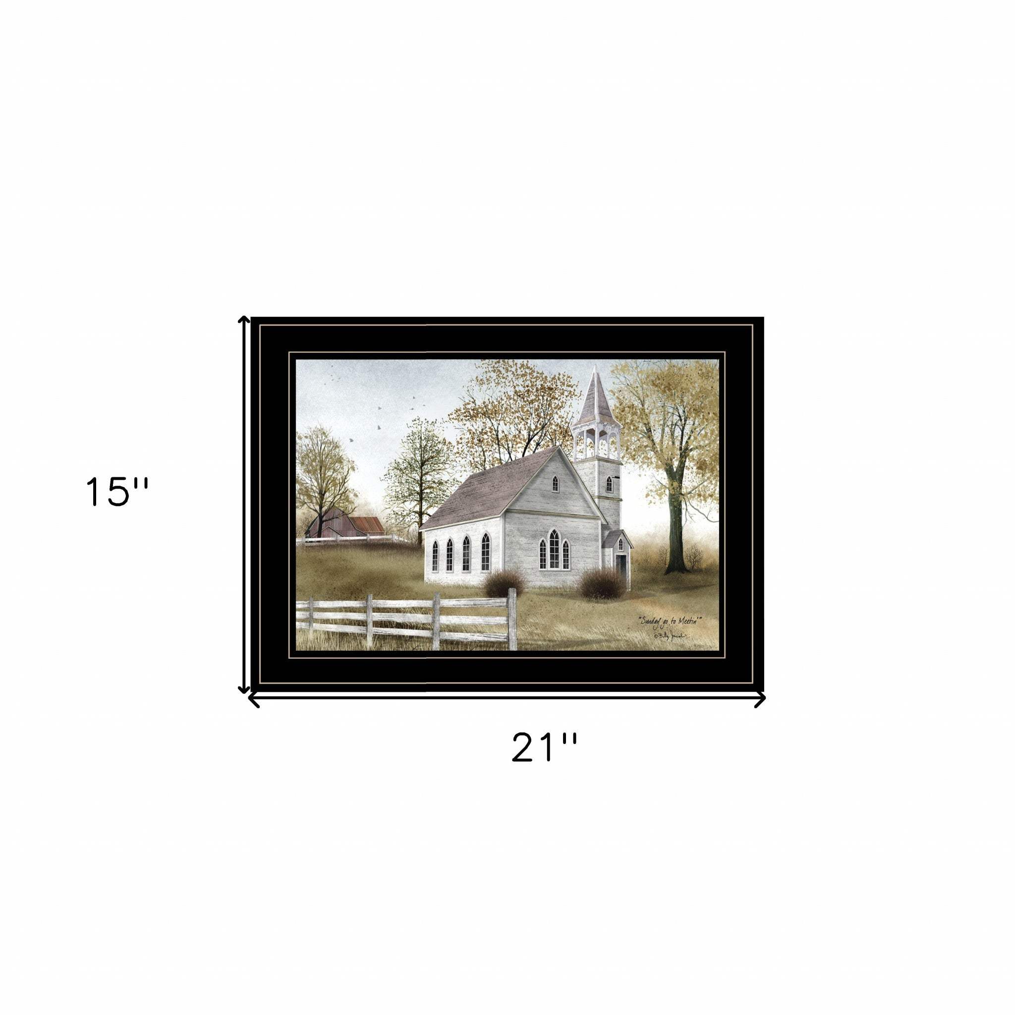 Sunday Go To Meetin 3 Black Framed Print Wall Art - Homeroots - Flyclothing LLC