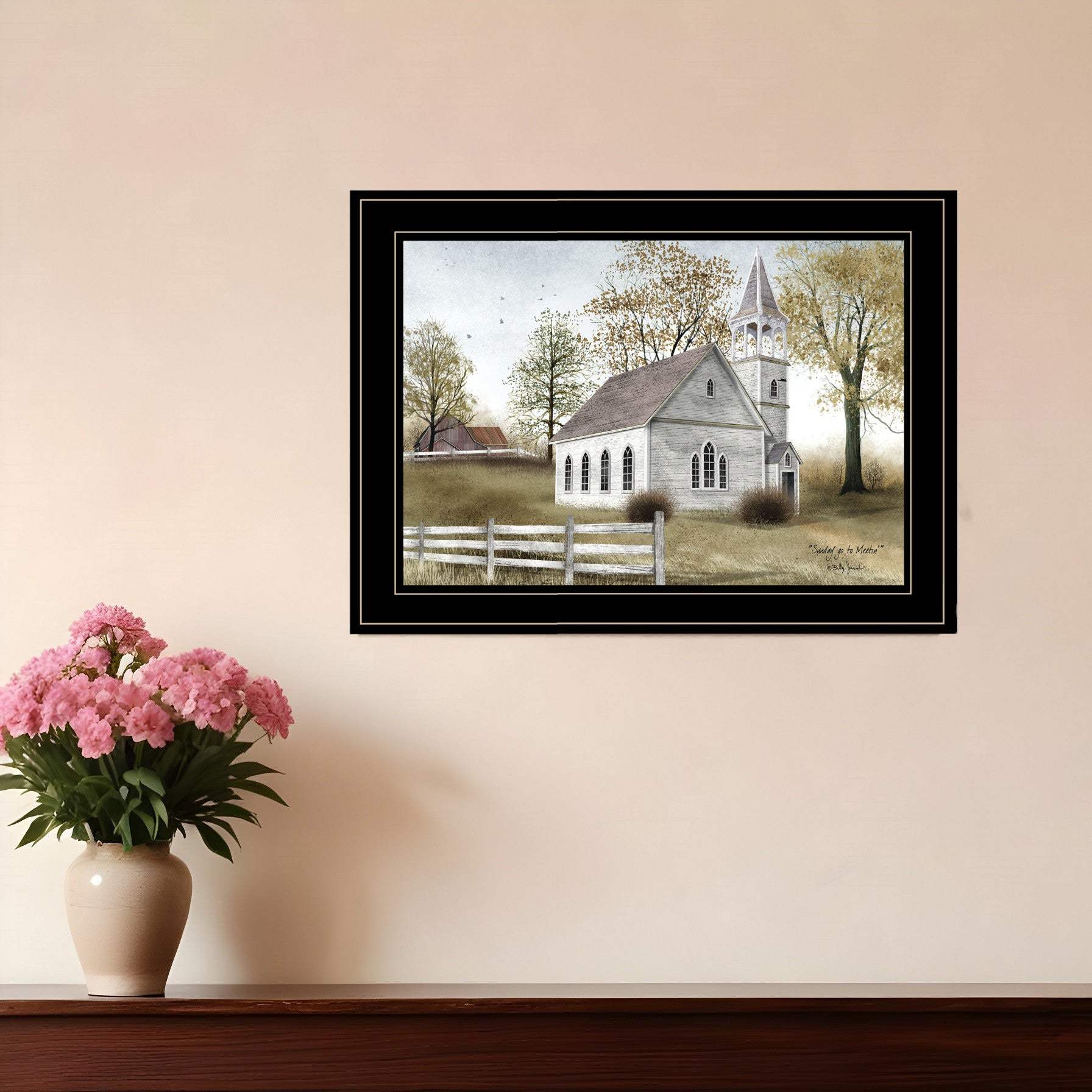 Sunday Go To Meetin 3 Black Framed Print Wall Art - Homeroots - Flyclothing LLC