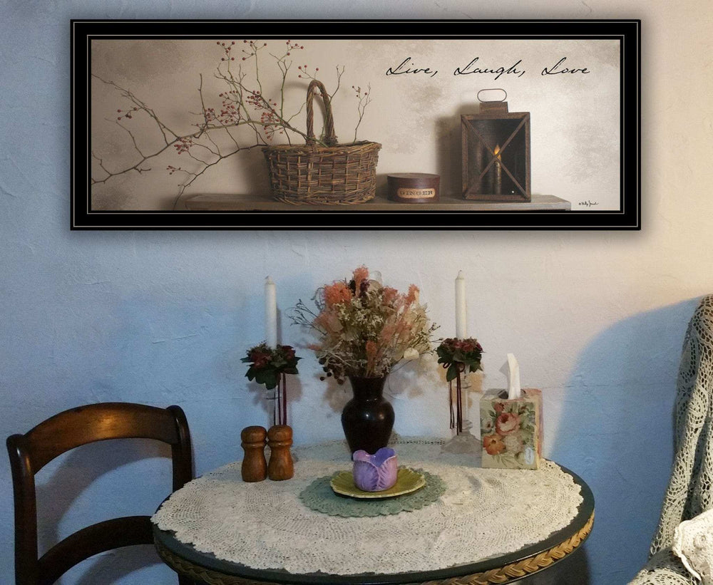 Live Laugh and Love 4 Black Framed Print Wall Art - Homeroots - Flyclothing LLC