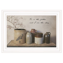 He is the Potter 1 White Framed Print Wall Art - Homeroots