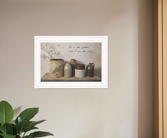 He is the Potter 1 White Framed Print Wall Art - Homeroots