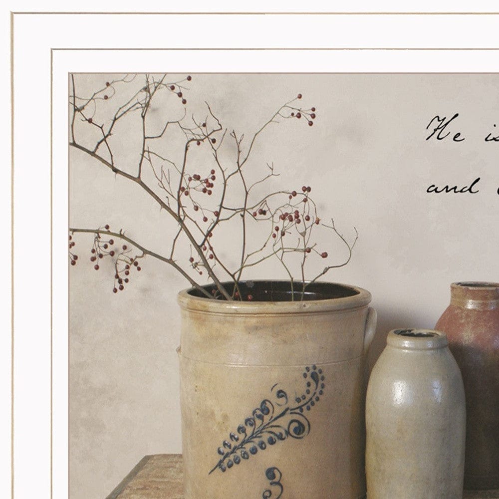 He is the Potter 1 White Framed Print Wall Art - Homeroots