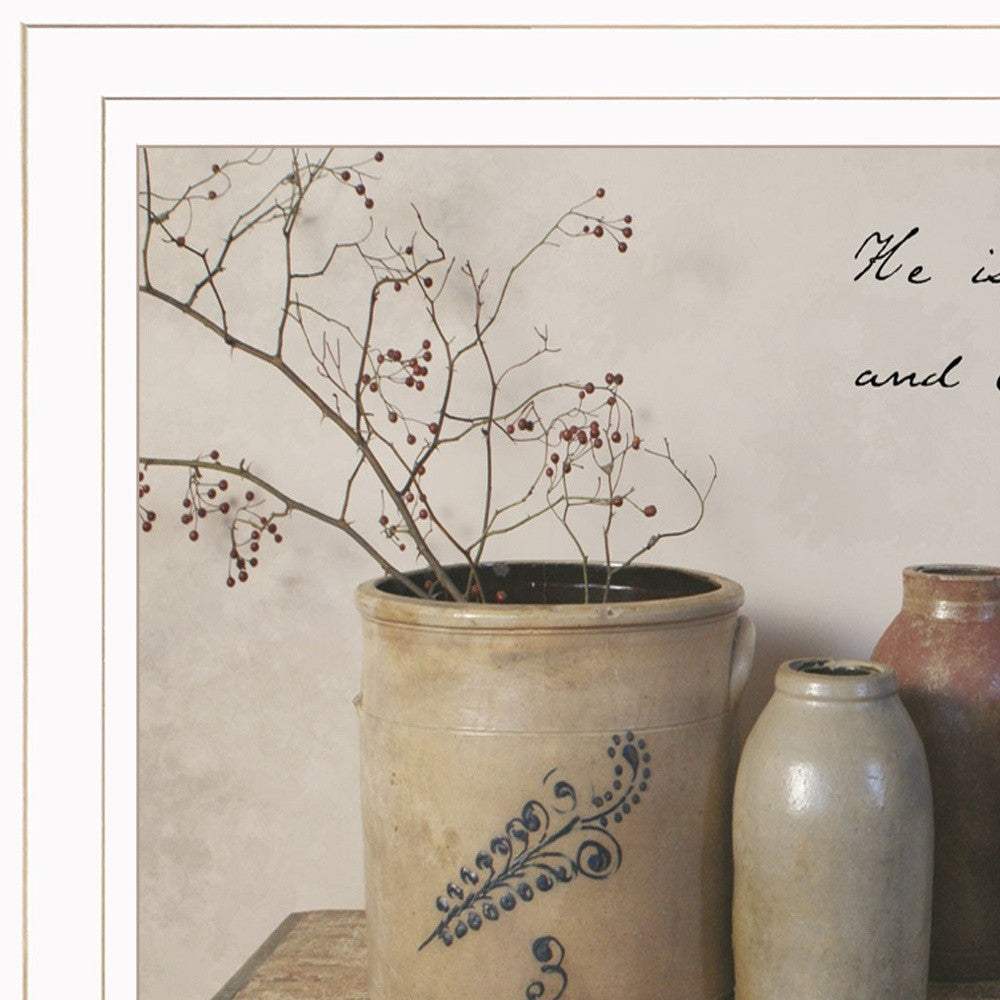 He is the Potter 1 White Framed Print Wall Art - Homeroots - Flyclothing LLC
