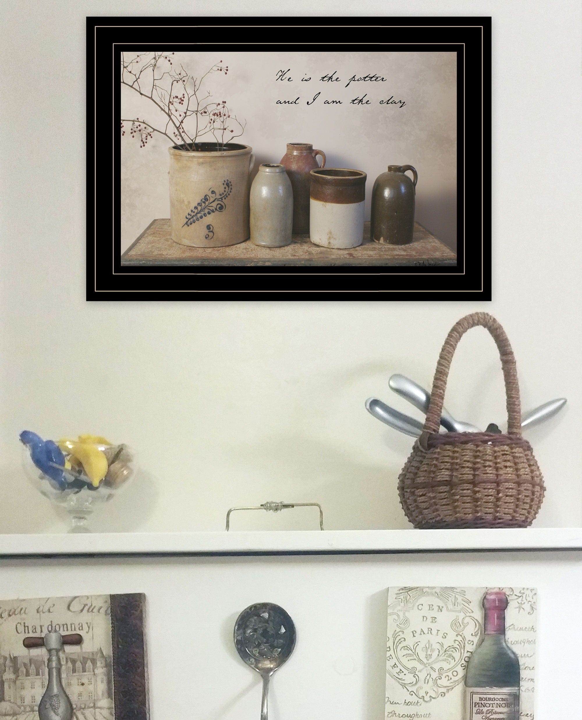 He is the Potter 3 Black Framed Print Wall Art - Homeroots