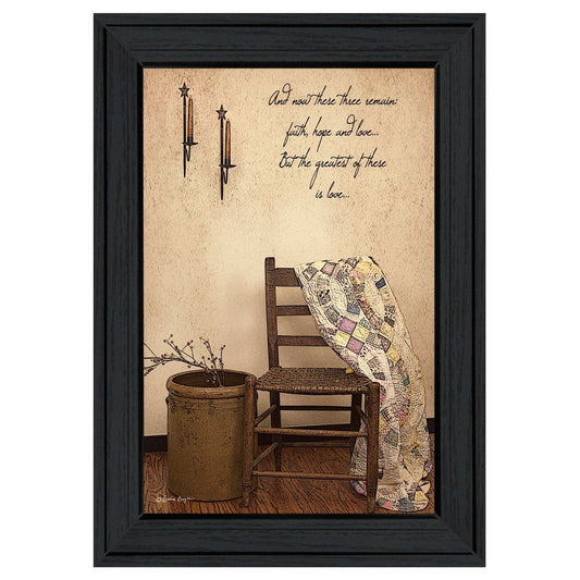 These Three Remain 2 Black Framed Print Wall Art - Homeroots - Flyclothing LLC