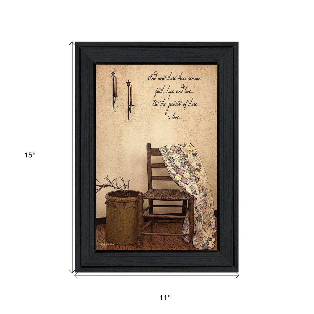 These Three Remain 2 Black Framed Print Wall Art - Homeroots - Flyclothing LLC
