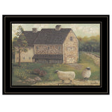 Stone Barn 3 Black Framed Print Wall Art - Homeroots
